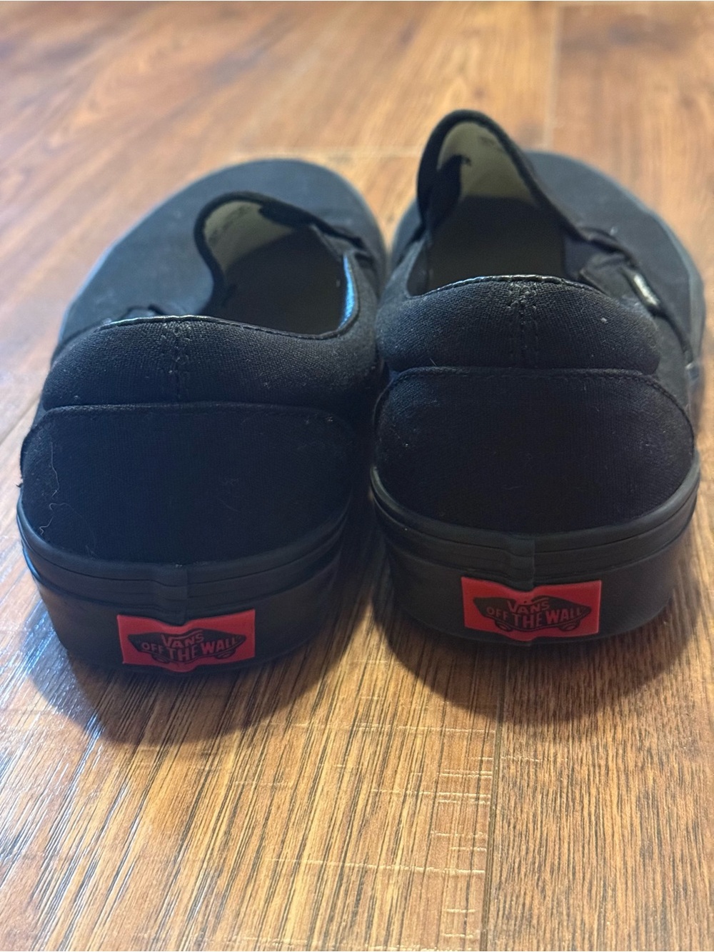 Vans Black Slip-On Canvas Loafers - Picture 3 of 5